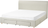 Bett mit Schubladen SOUTRIN Stoff Beige 180 x 200 cm Bild 4