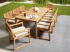 Gartenmöbel Set 8-Sitzer SASSARI PREMIUM inkl. Kissen zertifiziertes Akazienholz Hellbeige Bild 3