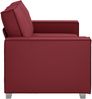 vidaXL Zweisitzer-Sofa Weinrot 180 cm Kunstleder 4105054 Bild 5