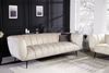 riess-ambiente Sofa NOBLESSE 225cm champagner / schwarz, Einzelartikel 1 Teile, Wohnzimmer · Samt · Metall · 3-Sitzer · Federkern · Retro Design Bild 3