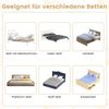 Klappbares Sicherheitsgitter für Kinderbetten mit Verstellbaren Riemen 150x40,5x42 cm Weiß Bild 3