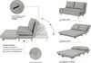 Home affaire Schlafsofa AINSLEY 140 cm -2-Sitzer, verstellbare Rückenlehne, wandelbar zum Gästebett, Relaxsofa, Webstoff u. Cord-Bezug Bild 3