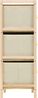vidaXL Korb-Kommode mit 6 Stoffkörben Zedernholz Beige 246439 Bild 3