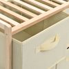 vidaXL Korb-Kommode mit 6 Stoffkörben Zedernholz Beige 246439 Bild 4