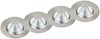 4er SET IP65 LED Deckeneinbaustrahler Silber matt rund, dimmbar, Ø 8,5cm Bild 2