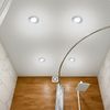 4er SET IP65 LED Deckeneinbaustrahler Silber matt rund, dimmbar, Ø 8,5cm Bild 5