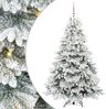 vidaXL Künstlicher Weihnachtsbaum mit 300 LEDs Weiß 180 cm PE und PVC 3397616 Bild 2