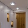 LED Deckenlampe, Aufbau-Panel, kaltweiß, Quadrat, L 12 cm Bild 5