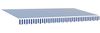 vidaXL Markisenersatzstoff Blau und Weiß 4 x 2 m Polyester 42000375 Bild 2