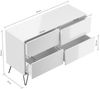 Kommode Dion 120cm 4 SoftClose Schubladen Grafit/Eiche Top : Grafit / Oak Gold Bild 2