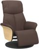 vidaXL Relaxsessel mit Fußteil Braun Kunstleder 356626 Bild 2