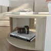 Couchtisch Klipsari 75x75x40 cm Weiß/Travertin [en. casa] Bild 5