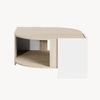 Couchtisch Klipsari 75x75x40 cm Weiß/Travertin [en. casa] Bild 4