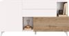 Vente-unique - Sideboard mit 2 Türen, 2 Schubladen & 2 Ablagefächern - Holzfarben & Weiß lackiert - DONALA Bild 2