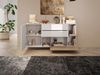 Vente-unique - Sideboard mit 2 Türen, 2 Schubladen & 2 Ablagefächern - Holzfarben & Weiß lackiert - DONALA Bild 3