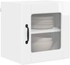 vidaXL Wandglas-Schrank PORTO Hochglanz Weiß 40 x 31 x 40 cm 885193 Bild 3