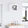 vidaXL Wandglas-Schrank PORTO Hochglanz Weiß 40 x 31 x 40 cm 885193 Bild 4