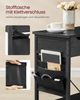 Vasagle Beistelltisch mit Steckdose und USB-Anschlüssen, Spanplatte schwarz mit Holzmaserung, 60 x 31,5 x 60 cm Bild 4