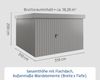 Hörmann Ecostar Metall-Gerätehaus "Euroline Trend" mit Flachdach EFD 14, graualuminium, 310 x 310 cm,1-flüglige Tür Bild 3