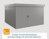 Hörmann Ecostar Metall-Gerätehaus "Euroline Trend" mit Flachdach EFD 14, graualuminium, 310 x 310 cm,1-flüglige Tür Bild 2