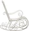 Schaukelstuhl ANNA 2er Set Antik Outdoor - 56x90x94cm, Metall, Antik-Weiß | Gartenstuhl Liegestuhl Relaxstuhl Garten Terrasse Bild 4
