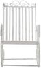 Schaukelstuhl ANNA 2er Set Antik Outdoor - 56x90x94cm, Metall, Antik-Weiß | Gartenstuhl Liegestuhl Relaxstuhl Garten Terrasse Bild 3