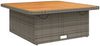 vidaXL Gartentisch Grau 110x110x71 cm Poly Rattan und Akazienholz 368273 Bild 2