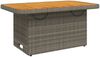 vidaXL 4-tlg. Garten-Essgruppe mit Kissen Grau Poly Rattan 3277407 Bild 5