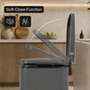 MAXCRAFT Mülleimer / Treteimer mit Soft Close Deckel - 50 Liter in Grau Bild 2