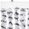 vidaXL Fliegenvorhang Hellgrau und Dunkelgrau 100x200 cm Chenille 377397 Bild 4