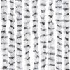 vidaXL Fliegenvorhang Hellgrau und Dunkelgrau 100x200 cm Chenille 377397 Bild 5