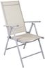 6er Set Garten Klappstuhl Aluminium - Textilen Silbergrau/Beige Bild 5