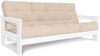 Marior HOME 'MEXICO' Klappsofa, Buchenholz, weiße Farbe, Creme Bild 2