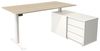 Kerkmann Schreibtisch Sitz-Stehtisch MOVE 1 silber 180x80x74-123cm elektr. höhenverstellbar grafit Bild 4
