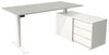 Kerkmann Schreibtisch Sitz-Stehtisch MOVE 1 silber 180x80x74-123cm elektr. höhenverstellbar grafit Bild 3