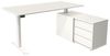 Kerkmann Schreibtisch Sitz-Stehtisch MOVE 1 silber 180x80x74-123cm elektr. höhenverstellbar grafit Bild 2