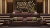 Sofanella Kinocouch LENOLA Stoffsofa Homecinema 2-Sitzer in Weiß XL: 260 Breite x 109 Tiefe Bild 3