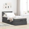 vidaXL Ottoman-Bett mit Matratze Dunkelgrau 100x200 cm Stoff 3311353 Bild 3