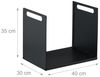 Relaxdays Modernes Kaminholzregal aus Metall Bild 4
