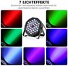 oyajia LED Discolicht 12W 36 LEDs RGB Bühnenlicht DMX PAR Can Licht Club Disco Party DJ Show, LED fest integriert, RGB, Selbstfahrend, Automatisches Stroboskop,Discolicht Scheinwerfer für DJ Bild 2