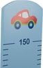 roba Messlatte 'Rennfahrer' - Auto Motiv - Skala bis 150 cm für Kinder - Holz - Blau lackiert Bild 3