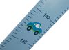 roba Messlatte 'Rennfahrer' - Auto Motiv - Skala bis 150 cm für Kinder - Holz - Blau lackiert Bild 4