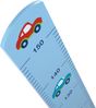 roba Messlatte 'Rennfahrer' - Auto Motiv - Skala bis 150 cm für Kinder - Holz - Blau lackiert Bild 2