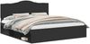 vidaXL Bettrahmen Schwarz 200 x 200 cm Massives Kiefernholz 3413264 Bild 2