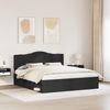 vidaXL Bettrahmen Schwarz 200 x 200 cm Massives Kiefernholz 3413264 Bild 3