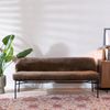 Bronx71 Esszimmerbank Momo Chenille Mocha 185 cm Bild 2