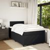 vidaXL Boxspringbett mit Matratze Schwarz 120x190 cm Samt 3286260 Bild 3