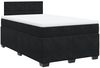 vidaXL Boxspringbett mit Matratze Schwarz 120x190 cm Samt 3286260 Bild 2