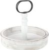 Etagere 2 Stöckig Servierplatte Weiß Servierständer Standetagere Etagenständer Obstschale Gebäckschale Vintage Kuchenstand Bild 3