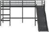 vidaXL Kinder-Loftbett mit Rutsche Schwarz und Anthrazit 90 x 200 cm 42020776 Bild 5